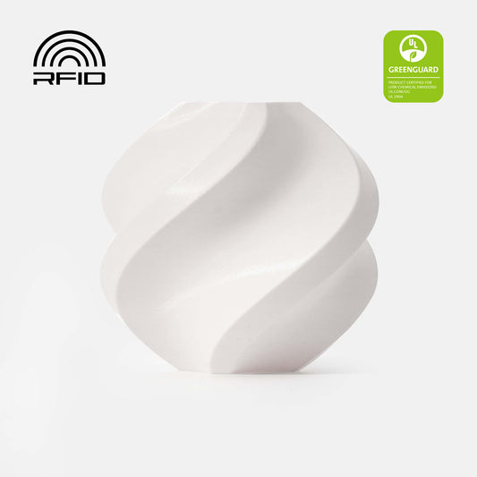 Filamento PLA Basic Bambu Lab branco com carretel