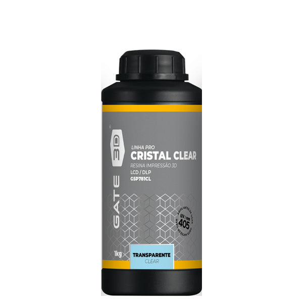 tubo de resina cristal clear gate 3d