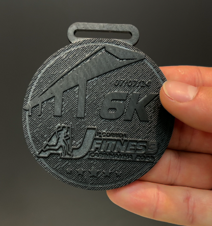 medalha impressa com resina de alta temperatura